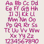 Native BX Font' Coastal Hug Embroidery Font, 13-125mm Object-Based