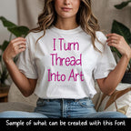 Bx Embroidery Font, Coastal Hug Alphabet, BX 13-125mm Script Mono