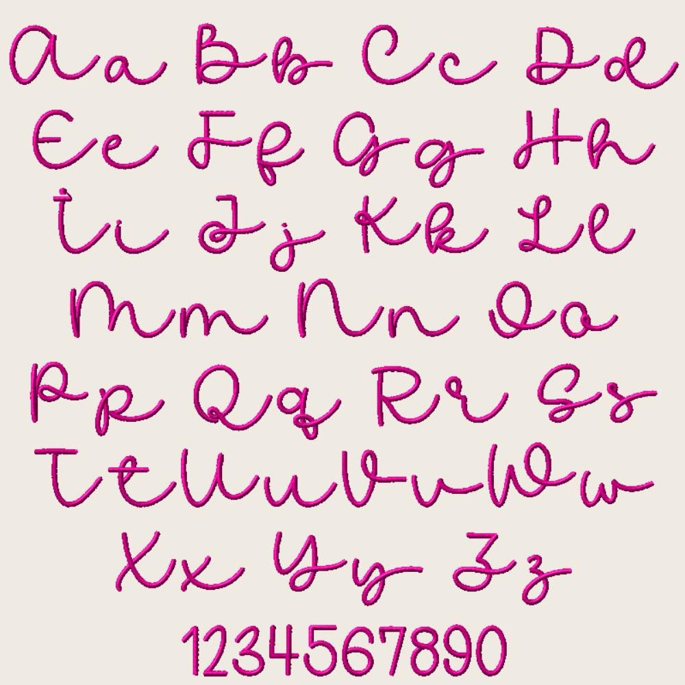 BX Embroidery Font, Frosted Fern Native+ BX Embrilliance 13-125mm.
