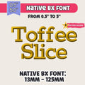Native BX Font, Coastal Hug Embroidery, 13mm-125mm Embrilliance BX