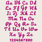 native bx embroidery font, Coastal Hug BX, 0.5–5" Size, Editable!