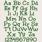 Native BX Font', Coastal Hug 0.5"-5" Embroidery Alphabet Editable