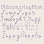 BX Embroidery Font'10 Font Set BX Embrilliance Vintage 13-125mm