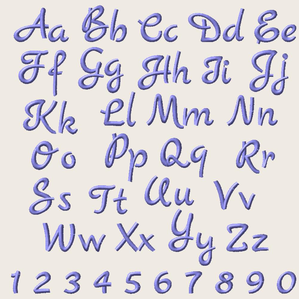 BX Embroidery Font, Coastal Hug Native BX, 0.5"–5" Letters Stitch