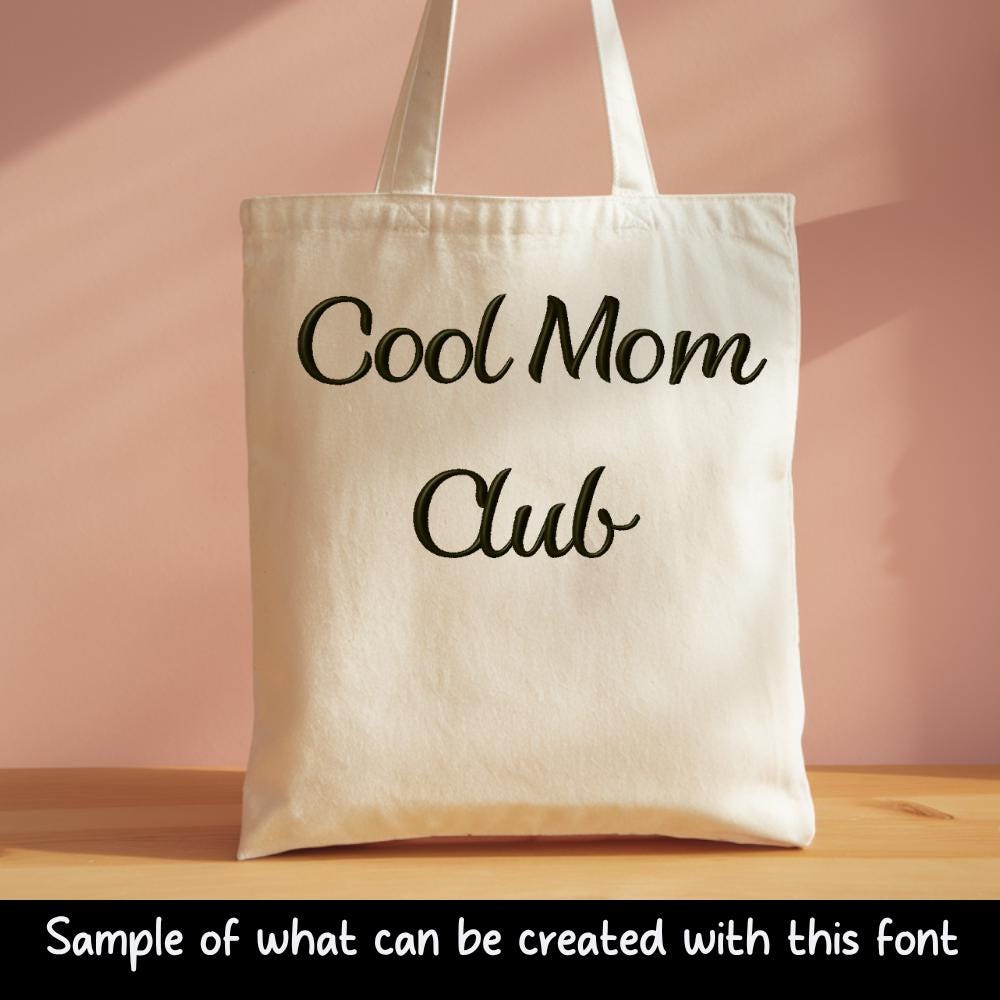Native BX Font', Coastal Hug Embroidery Monogram, 13mm-125mm Free