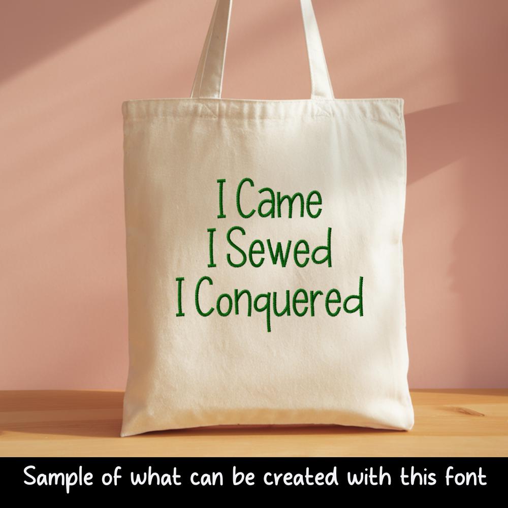 Bx Embroidery Font, Coastal Hug Alphabet, BX 13-125mm Script Mono
