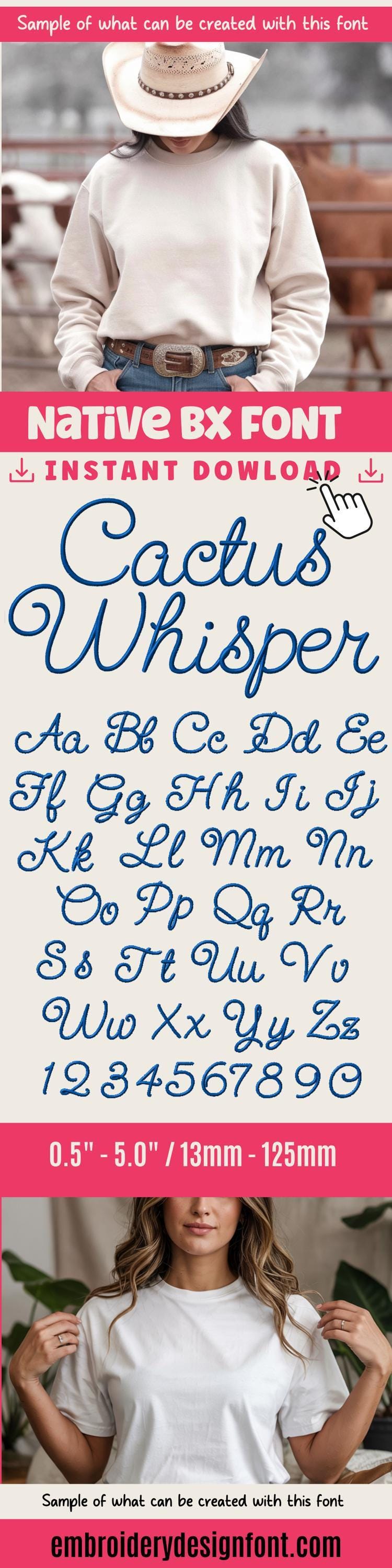 Native Bx Embroidery Font, Coastal Hug BX, 13-125mm Editable Plus!