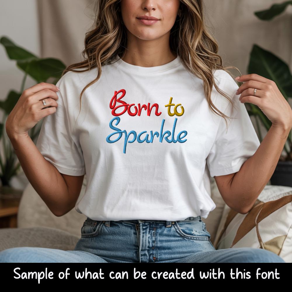 BX Embroidery Font, Coastal Hug Native BX, 0.5"–5" Letters Stitch