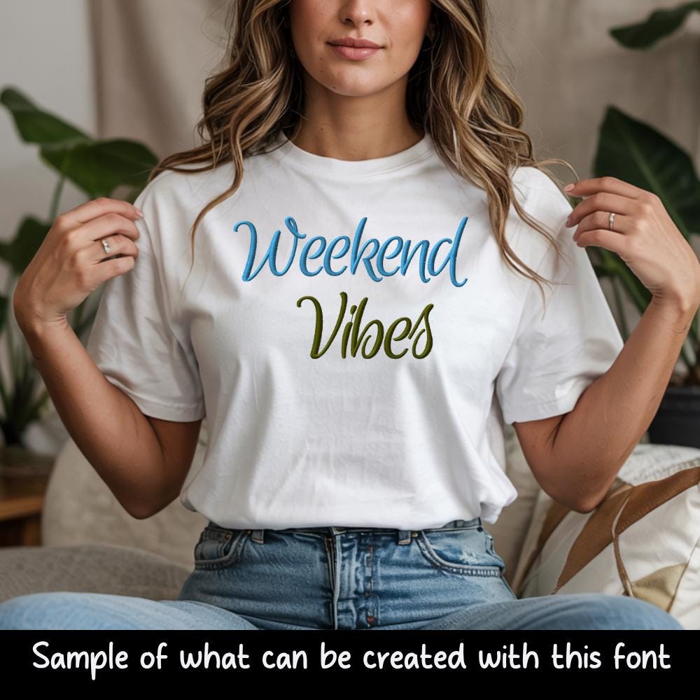 Native BX Font, Coastal Hug Embroidery BX, 13mm-125mm Scalable HD
