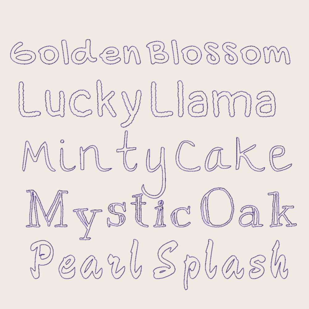 BX Embroidery Font', 10 Native BX Embrilliance Vintage Alphabet Set
