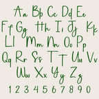 BX Embroidery Font, Taller Skinny Script Alphabet PES DST 13–125mm