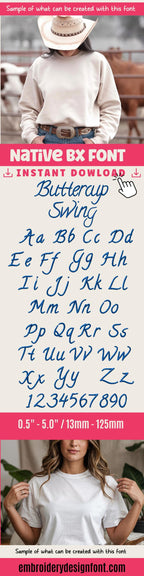 BX Embroidery Font, Coastal Hug Native BX, Embrilliance Compatible