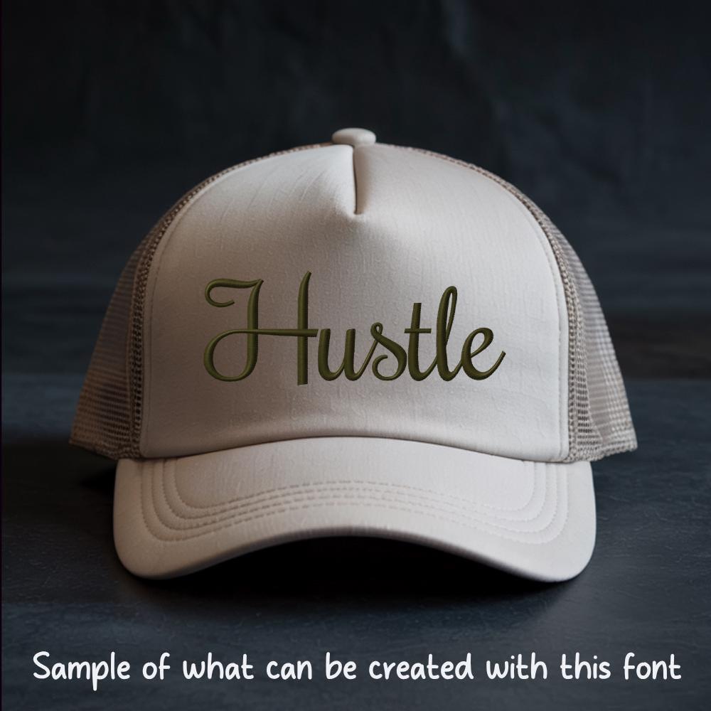 BX Embroidery Font' Coastal Hug BX Font, Embrilliance, 13-125mm