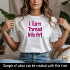 BX Embroidery Font, Pecan Pie Native Embrilliance BX 0.5-5in AlphaXL