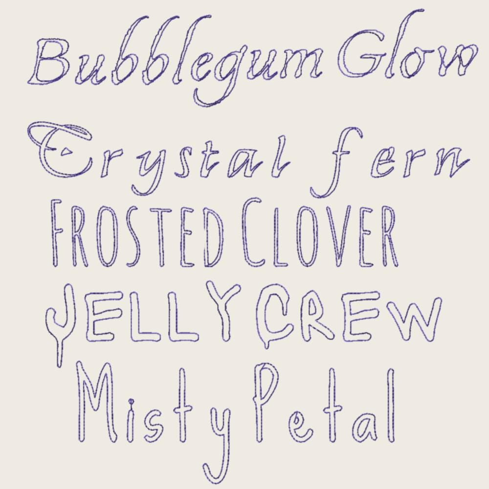 BX Embroidery Font, 10-Set Native BX Embrilliance Vintage Alpha