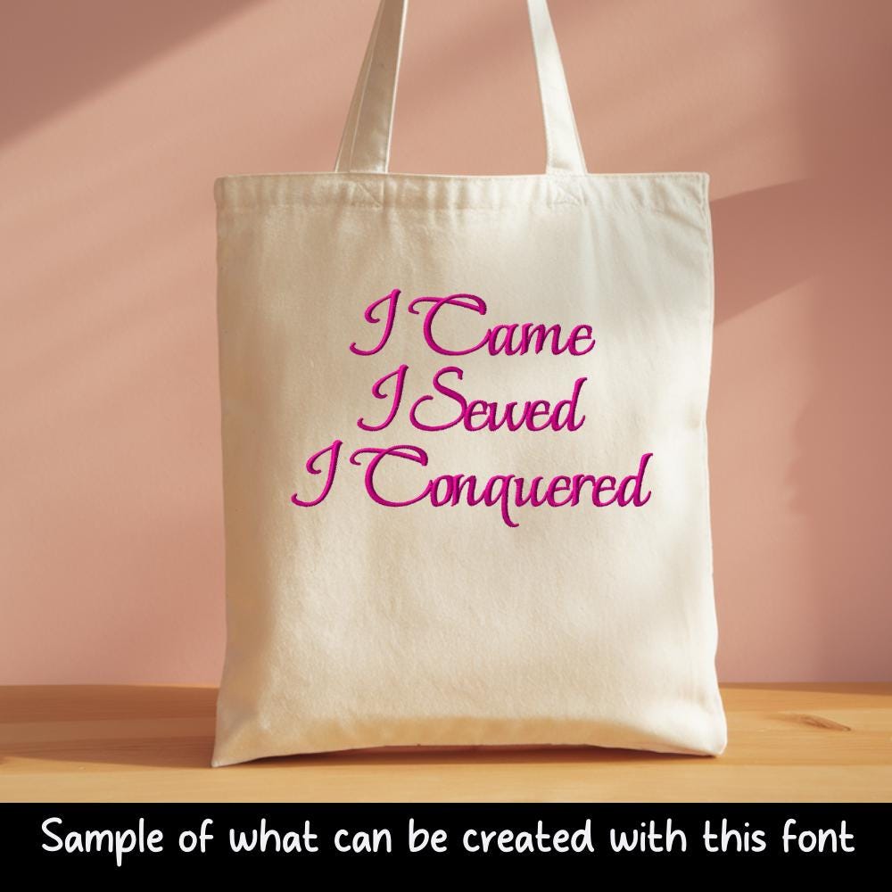 Native BX Embroidery Font, Coastal Hug Designer, 13-125mm Editable