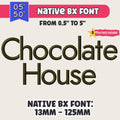 Native Bx Embroidery Font, Coastal Hug BX, Scalable 13-125mm Fonts