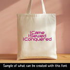 native bx embroidery font Coastal Hug BX Script 13-125mm Editable