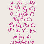 native BX embroidery font, Coastal Hug13-125mm EditableEmbrilliance