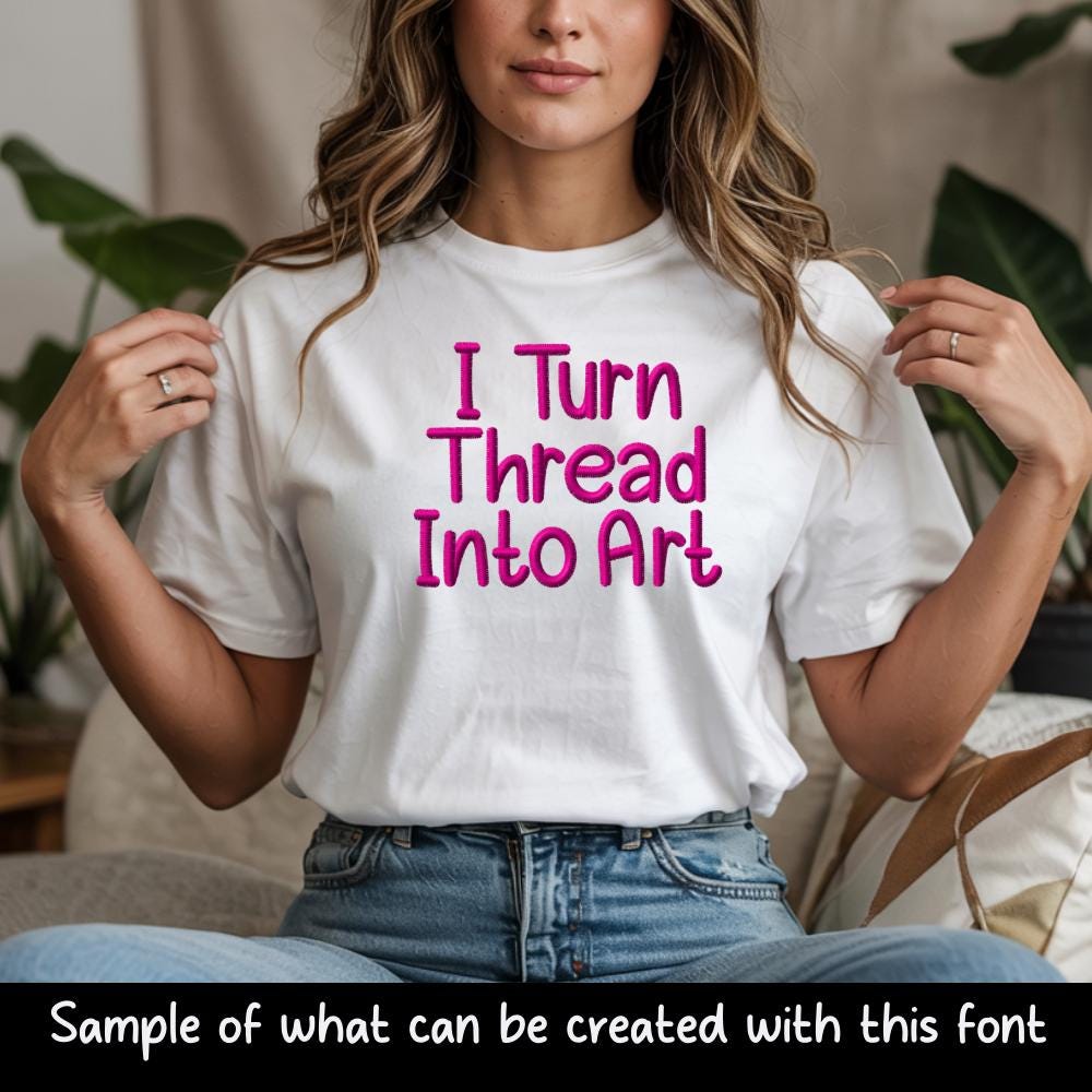 BX Embroidery Font, Tall Skinny Little Harbor Script Alphabet PES
