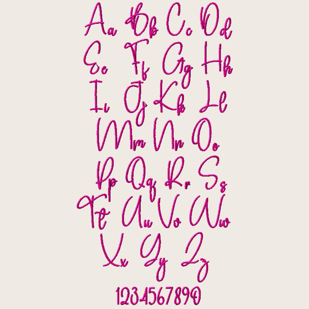 BX Embroidery Font - Whimsy Dots Native BX Embrilliance 13-125mm
