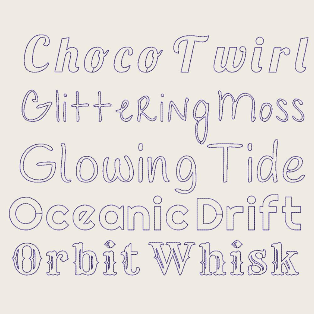 BX Embroidery Font, 10 Native BX Fonts, Embrilliance 13-125mm Home