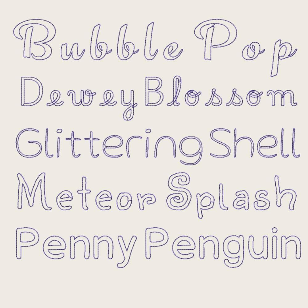 BX Embroidery Font, 10 BX Native Embrilliance Script Vintage Floral