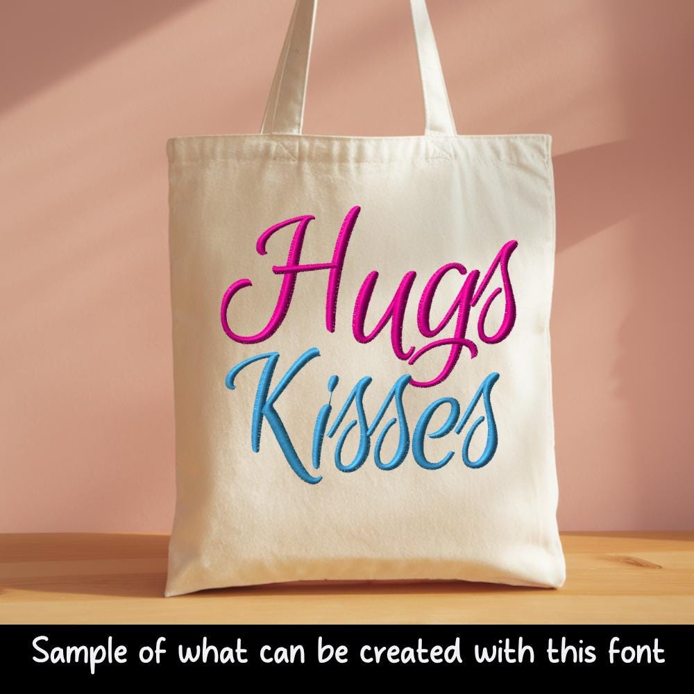Native BX Font, Coastal Hug Embroidery BX, 13mm-125mm Scalable HD