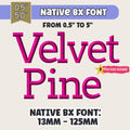 BX Embroidery Font, Coastal Hug Native, 13mm-125mm, EditableProHD