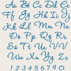 Machine Embroidery Font, BX Cursive Monogram Script, 11 Sizes PES