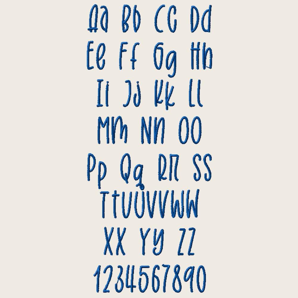 Native BX Embroidery Font, Jumpy Dots Elegant Vintage Alphabet XL