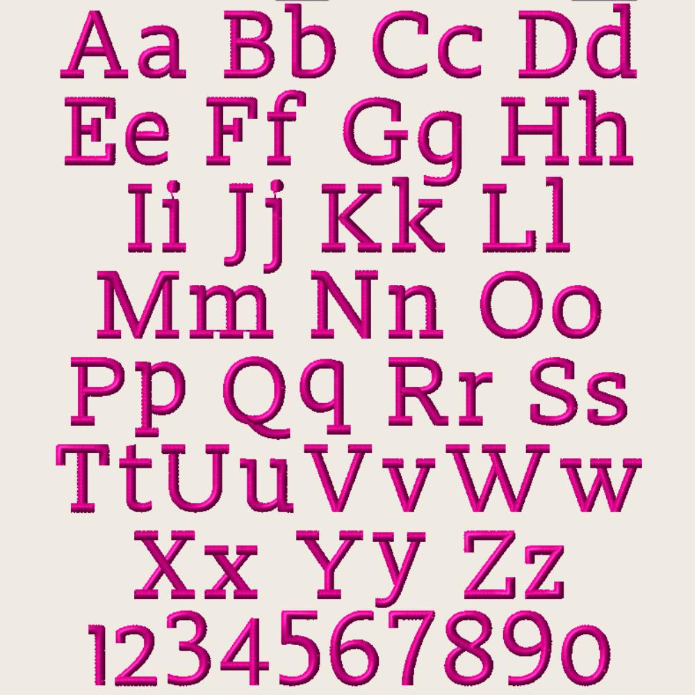 BX Embroidery Font' Coastal Hug Native BX Font, 13mm To 125mm Pro1