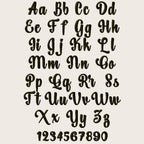 BX Embroidery Font, Teddy Tumble Native BX Embrilliance 13mm-125mm.