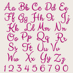 Native BX Font', Coastal Hug Embroidery Font, 0.5"–5.0" Resizable
