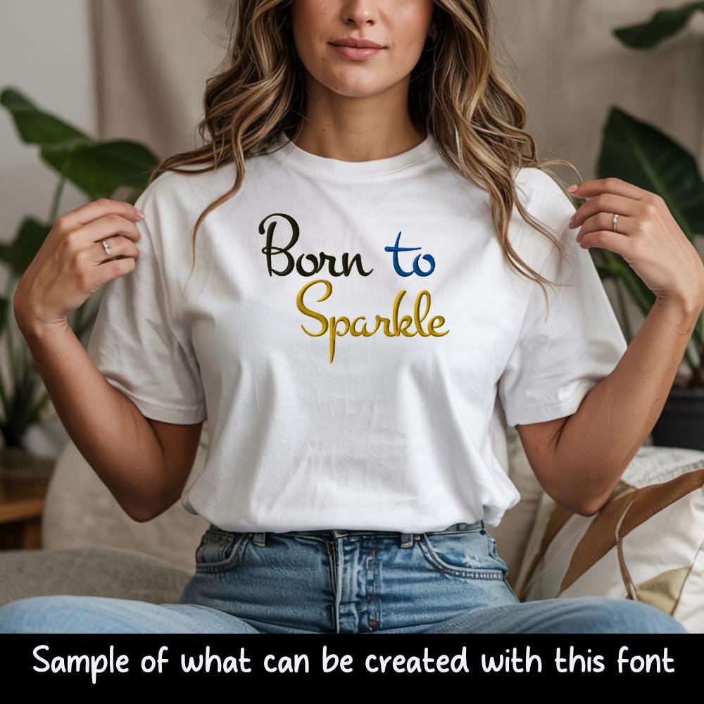 Embrilliance BX Font, Coastal Hug BX, 0.5-5" Embroidery Alphabet XL