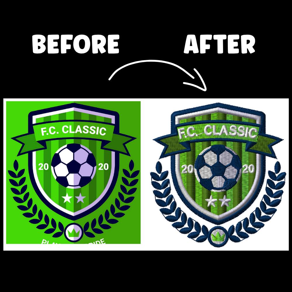 Custom Embroidery Digitizing, Logo & Patch Vector File For Apparel