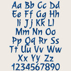 Native BX letters', Coastal Hug Embroidery Fonts, 13mm-125mm Pack
