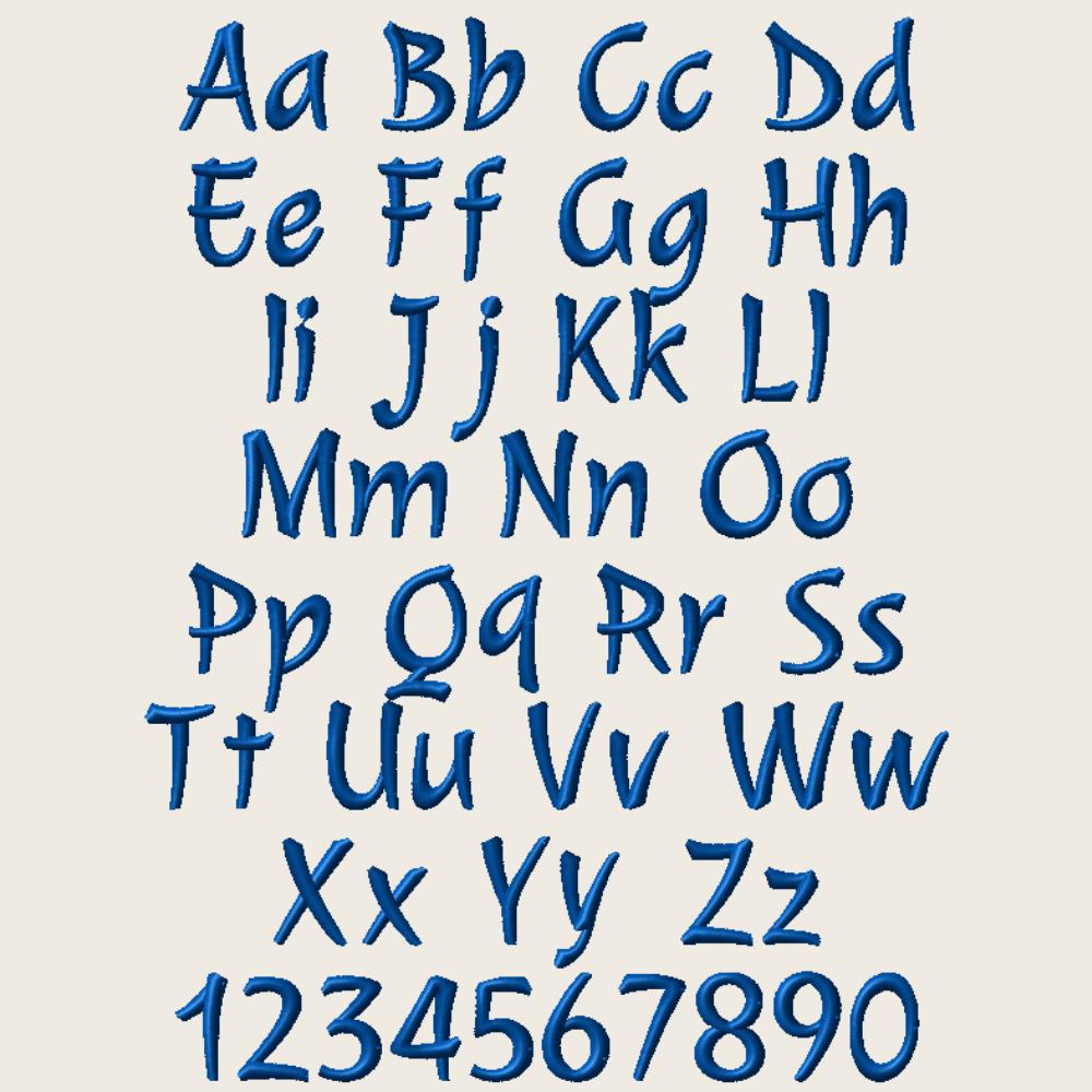 Native BX letters', Coastal Hug Embroidery Fonts, 13mm-125mm Pack