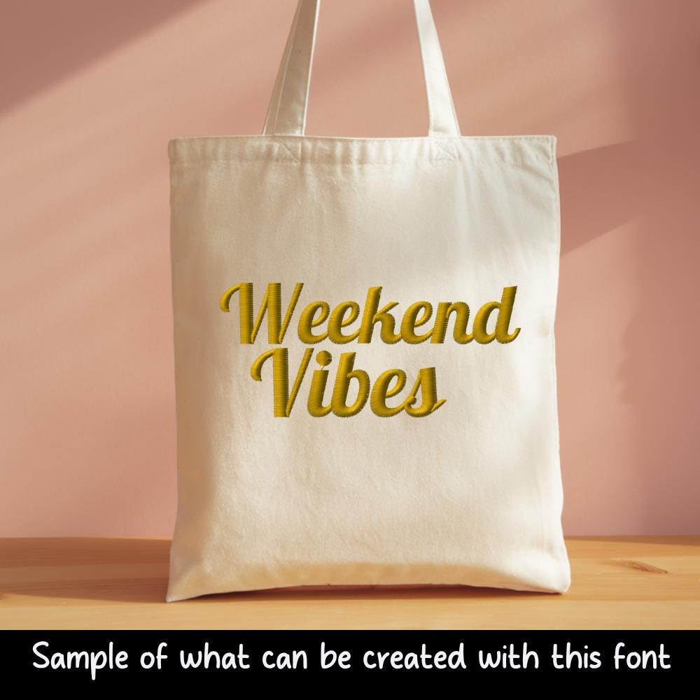 BX Embroidery Font, Coastal Hug Native BX Font for Embrilliance App