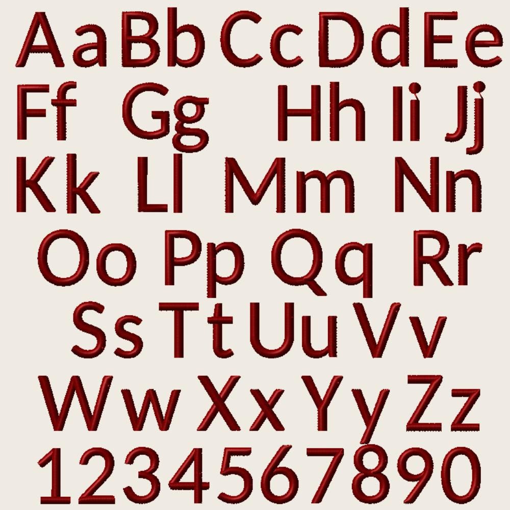 native BX font, Coastal Hug Embroidery, 13mm–125mm Scalable Edits