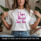BX Embroidery Font, Velvet Meadow Native BX Embrilliance 13-125mm