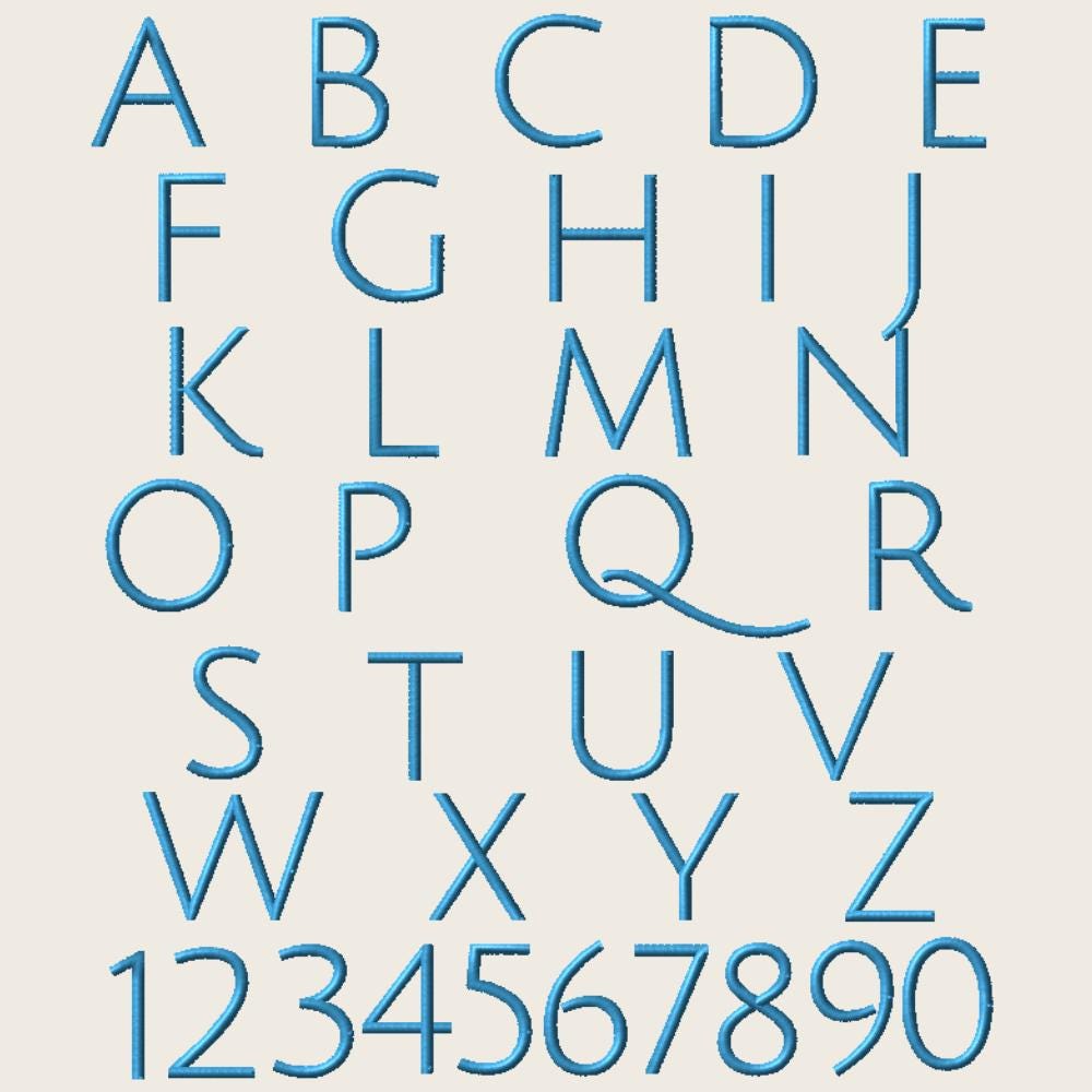 Native Bx Embroidery Font, Coastal Hug BX Script, 13-125mm V3 Pro