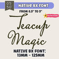 native bx embroidery font' Coastal Hug BX Font, Scalable 13mm-125mm
