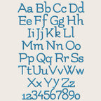 Native BX Embroidery Font, Coastal Hug BX In Embrilliance, 13-125mm