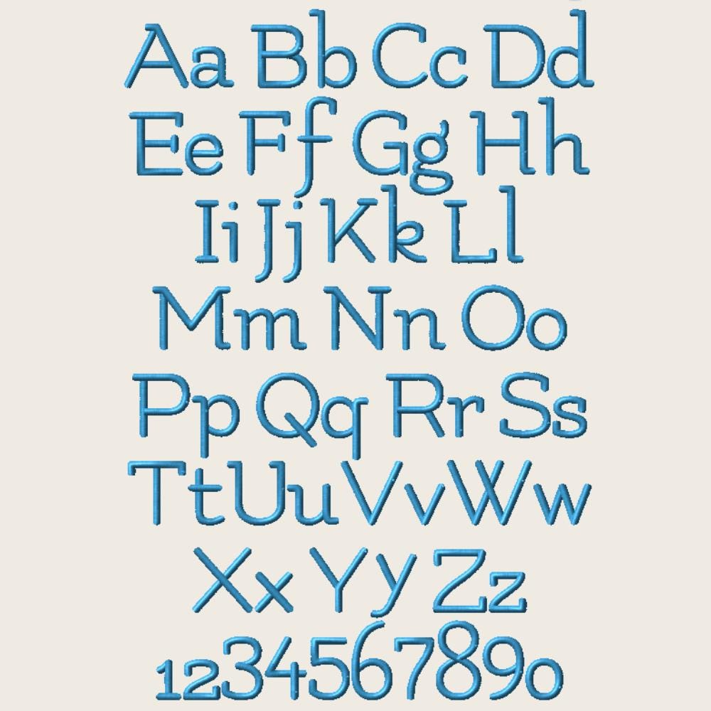 Native BX Embroidery Font, Coastal Hug BX In Embrilliance, 13-125mm