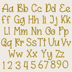 BX Embroidery Font, Coastal Hug Script, 13mm–125mm Resizable Edits