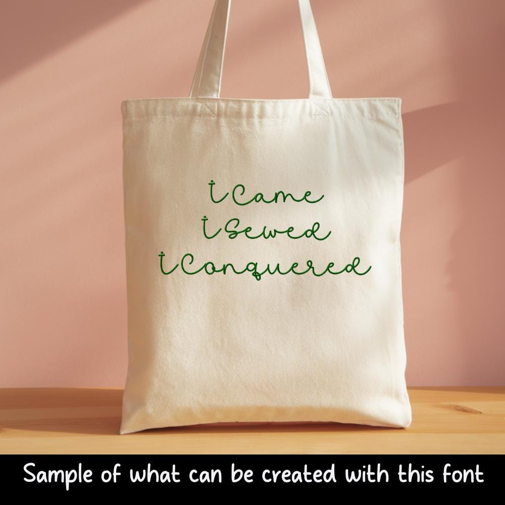 BX Embroidery Font, Frosted Fern Native+ BX Embrilliance 13-125mm.