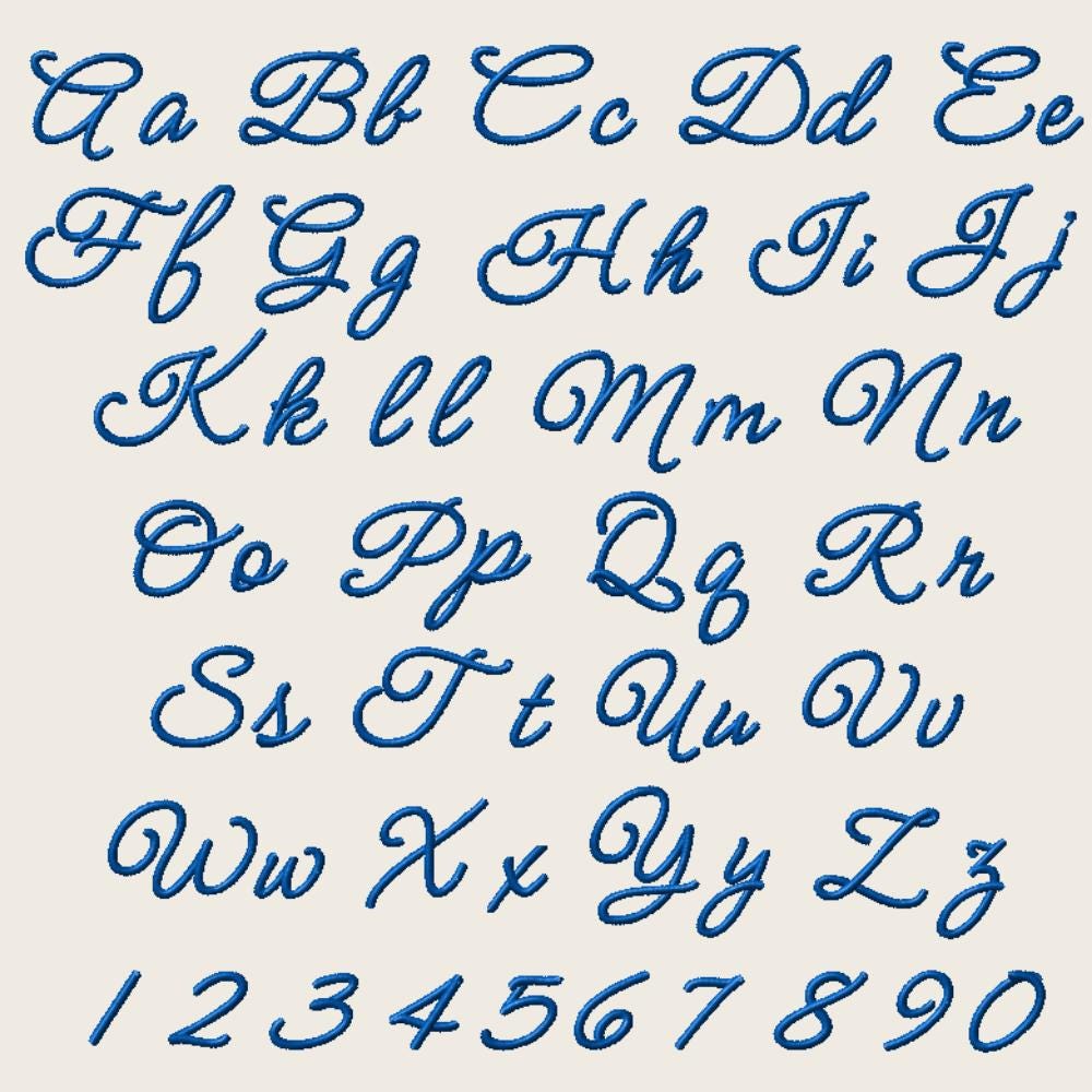 BX Embroidery Font, Coastal Hug Native, 13mm-125mm, Editable, Sew