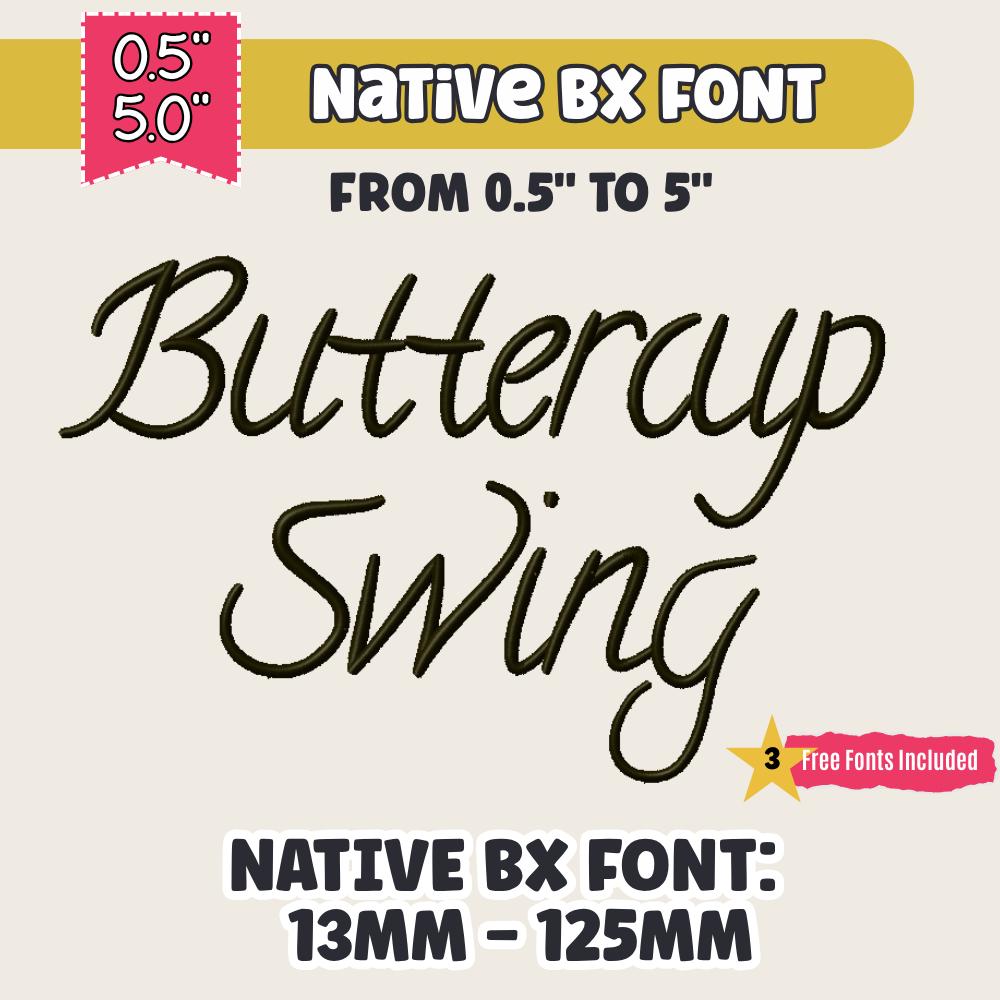 BX Embroidery Font, Coastal Hug Native BX, Embrilliance Compatible