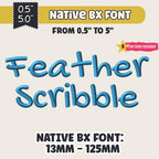 Native BX Font, Coastal Hug Embroidery, 13-125mm, Object, Editable